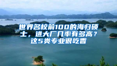 世界名校前100的海歸碩士，進(jìn)大廠幾率有多高？這5類專業(yè)很吃香