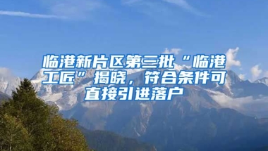 臨港新片區(qū)第三批“臨港工匠”揭曉，符合條件可直接引進落戶