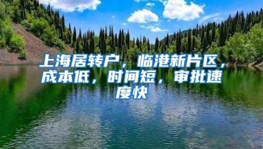 上海居轉(zhuǎn)戶，臨港新片區(qū)，成本低，時間短，審批速度快