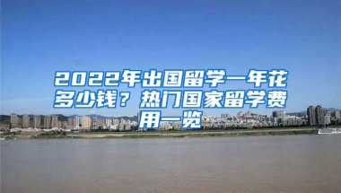 2022年出國留學(xué)一年花多少錢？熱門國家留學(xué)費(fèi)用一覽