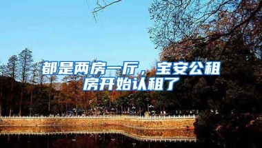 都是兩房一廳，寶安公租房開始認(rèn)租了